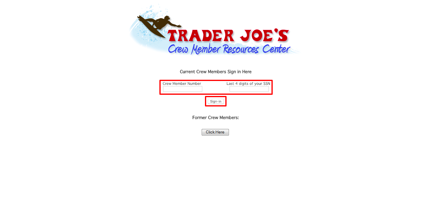 Trader Joe’s Member Portal Login