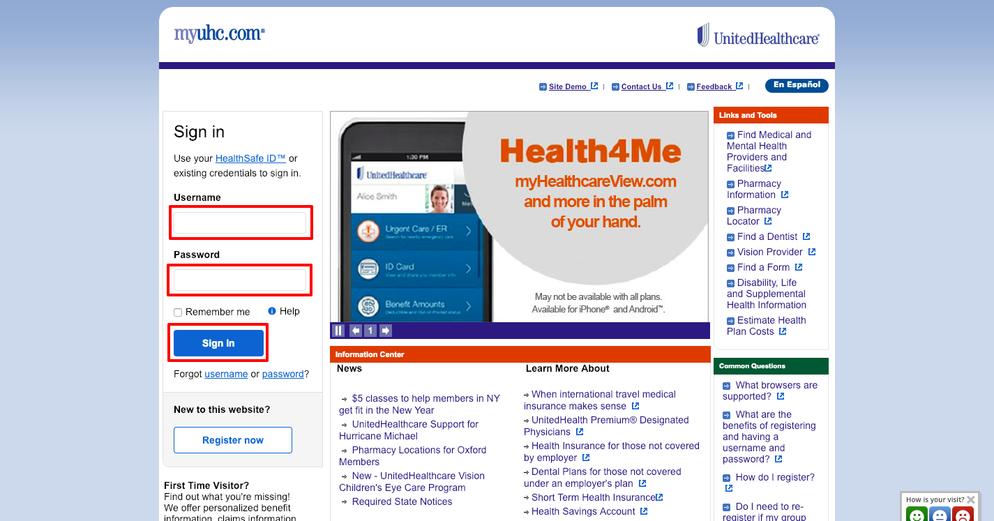 www.myuhc.com - United Healthcare Portal Login