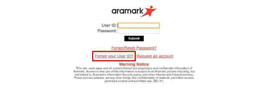 Aramark Intranet Account