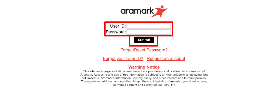 aramark email login