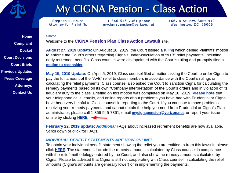 Cigna Pension Plan Access
