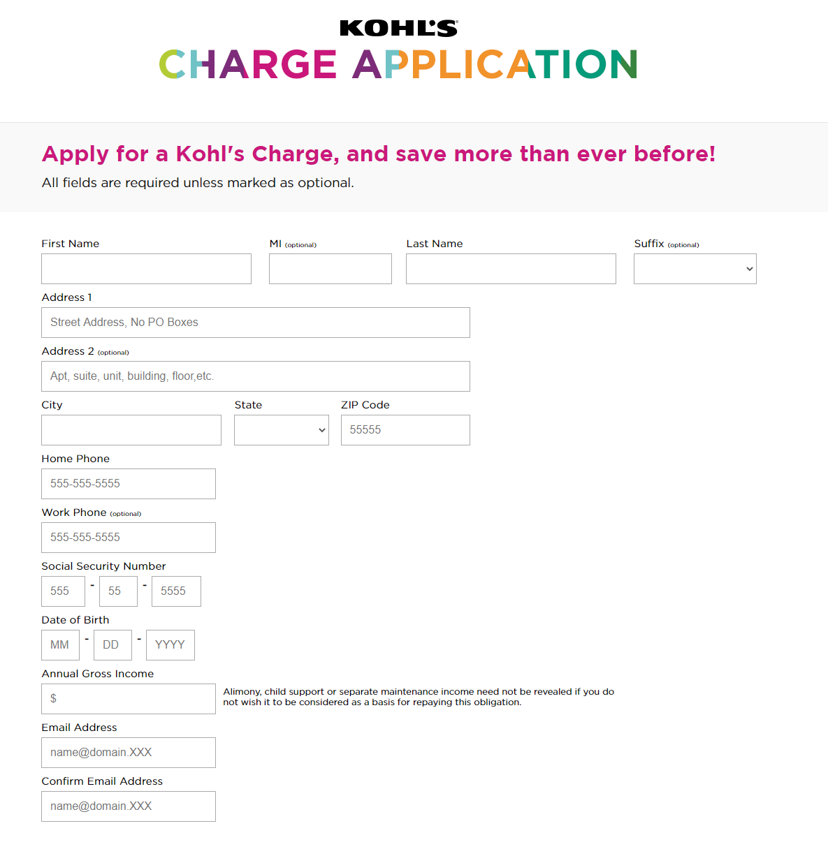 My Kohl’s Charge card and Manage Online