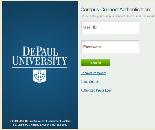 Depaul university Student login