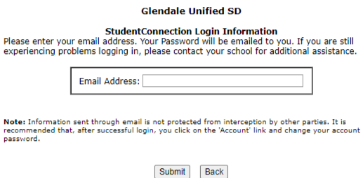 GUSD Student connect sign in