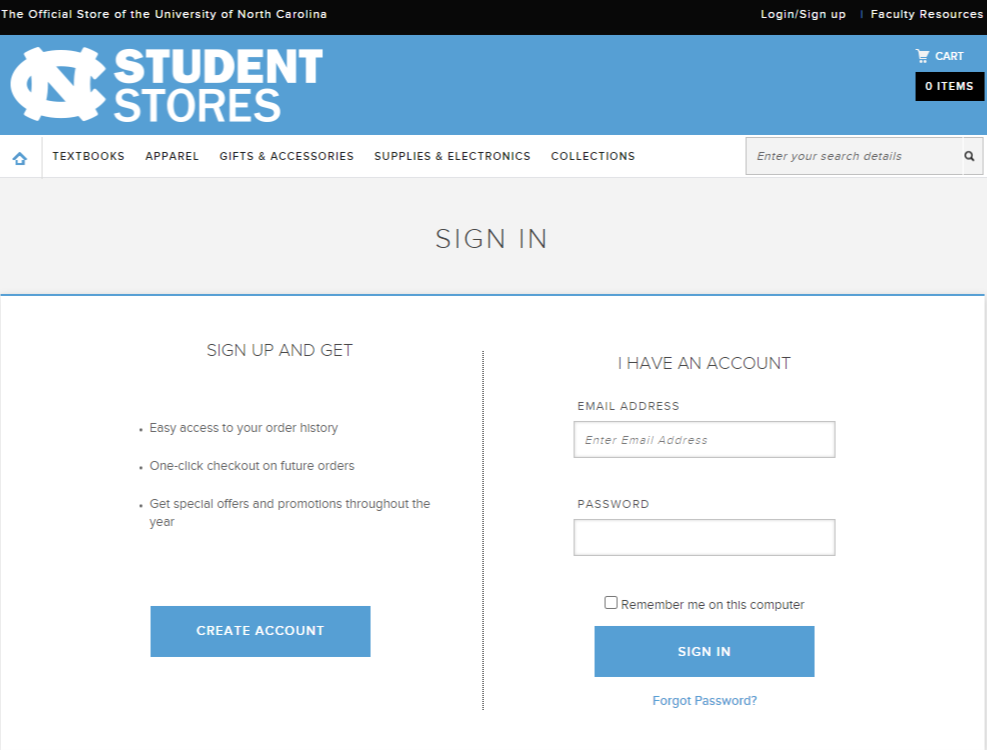 UNC Student login